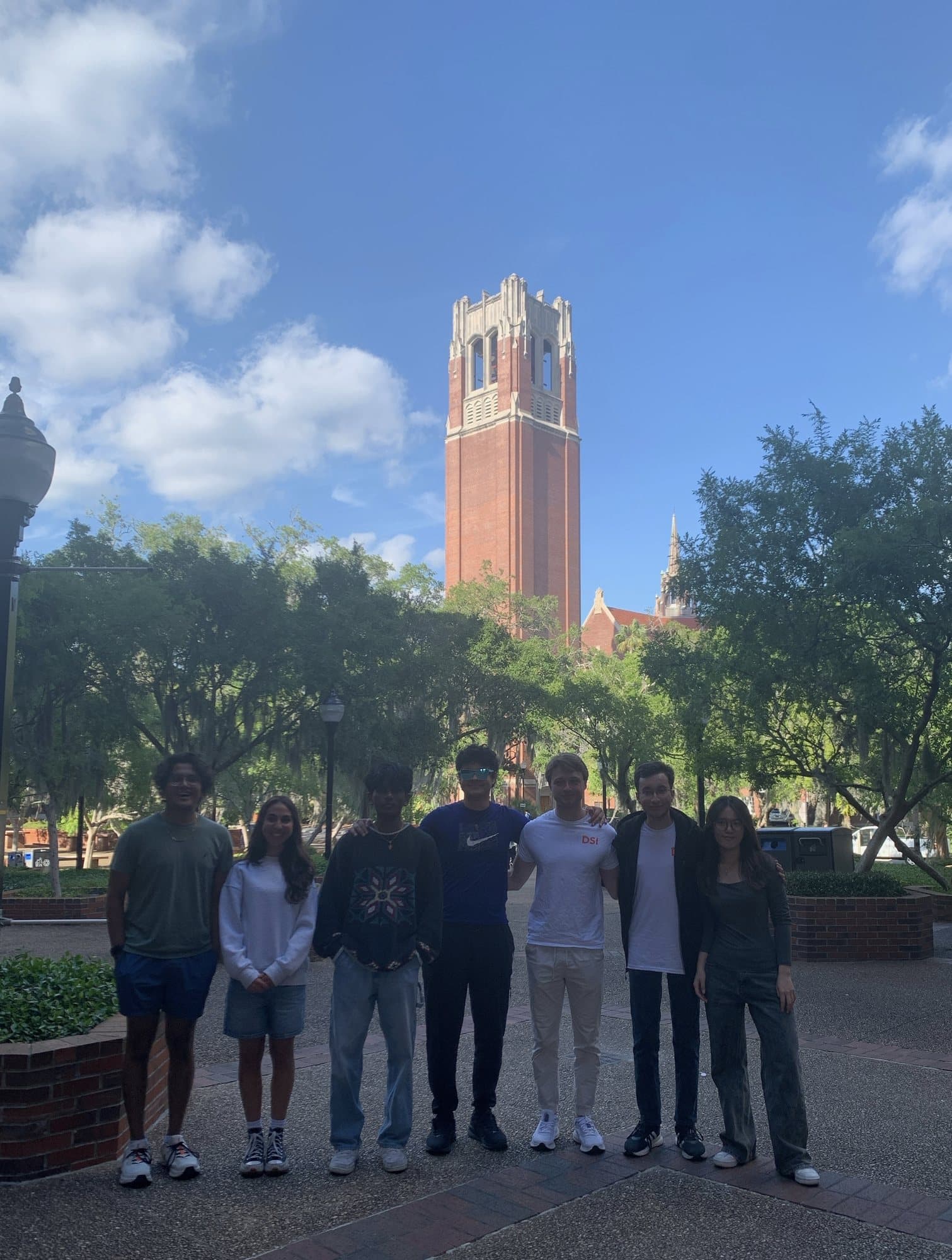 DSI members in front of Century Tower